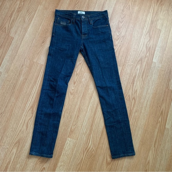 VOI Men's Skinny Jeans European Dark Blue Wash Size 30R - Picture 1 of 10